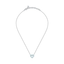 Load image into Gallery viewer, morellato silver tesori recycled 925 silver blue ht necklace 40+5
