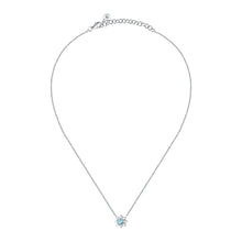 Load image into Gallery viewer, morellato silver tesori r. silver 925 aqua cz flower 40+5
