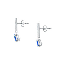 Load image into Gallery viewer, morellato silver tesori recycled 925 silver blue drop earrings
