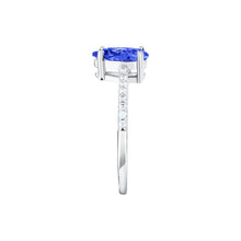 Load image into Gallery viewer, morellato silver tesori recycled 925 silver blue drop cz ring 012
