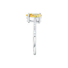 Load image into Gallery viewer, morellato silver tesori recycled 925 silver ylw drop cz ring 16
