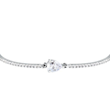 Load image into Gallery viewer, morellato silver tesori recycled 925 silver white drop cz bracelet
