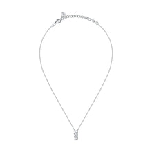 Load image into Gallery viewer, tesori necklace silver 925 rh cz white 38+7cm
