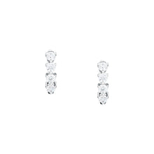 Load image into Gallery viewer, morellato silver tesori earring silv925 rh cz white
