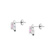 Load image into Gallery viewer, morellato silver tesori earring silv925 rh cz pink+white
