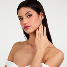 Load image into Gallery viewer, morellato silver tesori ring sil925 rh cz pink+white sz16
