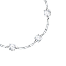 Load image into Gallery viewer, morellato silver tesori bracelet silv925 rh cz white 16+3cm
