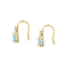 Load image into Gallery viewer, morellato silver tesori earring silv925 yg cz l.blue+white
