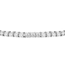 Load image into Gallery viewer, tesori silver bracelet. ss white cz silver.925
