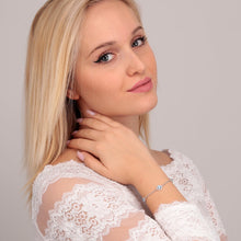 Load image into Gallery viewer, tesori bracelet.cz/aquamarine 16+3cm silver.925
