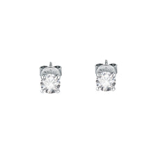 Load image into Gallery viewer, tesori earring white stone silver.925
