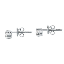 Load image into Gallery viewer, tesori earring white stone silver.925
