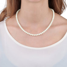 Load image into Gallery viewer, perla neclace 45cm pearl silver.925
