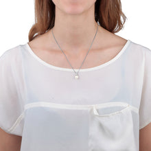 Load image into Gallery viewer, perla pendant cz+pearl silver.925
