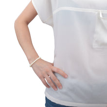 Load image into Gallery viewer, perla bracelet pearls silver.925
