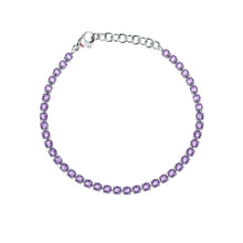 Load image into Gallery viewer, sector woman jewels tennis collection lavendar stone set bracelet
