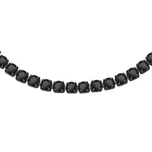 Load image into Gallery viewer, sector tennis bracelet black crystals &amp; ip black 22cm
