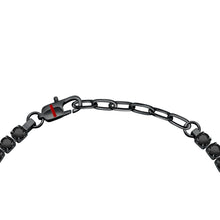Load image into Gallery viewer, sector tennis bracelet black crystals &amp; ip black 22cm
