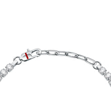 Load image into Gallery viewer, sector tennis braceletwhite crystals 22cm
