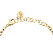 Load image into Gallery viewer, morellato 18k gold plated talismani braceletac tree of life stainless steel yg 16+3cm

