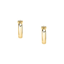 Load image into Gallery viewer, morellato 18k gold plated creole earrings  + ip gold
