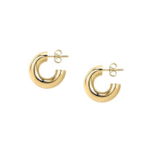 Load image into Gallery viewer, morellato 18k gold plated creole earrings  + ip gold
