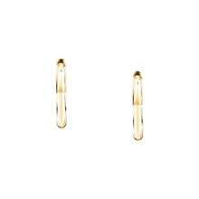 Load image into Gallery viewer, morellato 18k gold plated creole earring heart stainless steel yg 2.65cm
