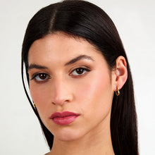 Load image into Gallery viewer, morellato 18k gold plated creole earring heart stainless steel yg 1.9cm
