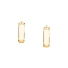 Load image into Gallery viewer, morellato 18k gold plated creole earring hoop stainless steel yg 2cm
