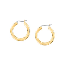 Load image into Gallery viewer, morellato 18k gold plated creole earring hoop stainless steel yg 2cm
