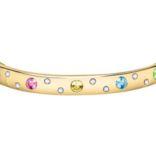 Load image into Gallery viewer, morellato 18k gold plated poetica bangle  + colorful crystals
