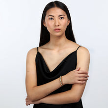 Load image into Gallery viewer, morellato 18k gold plated poetica bangle  + colorful crystals
