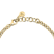 Load image into Gallery viewer, morellato 18k gold plated poetica bracelet + white crystals 16+3cm
