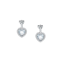 Load image into Gallery viewer, tesori earrings white cz silv.925
