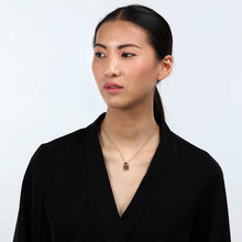 Load image into Gallery viewer, morellato 18k gold plated mascotte pendant  lock wh crys  38+4cm
