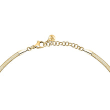 Load image into Gallery viewer, morellato 18k gold plated gioia necklace stainless steel yg crystal 38+4cm
