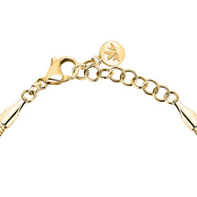 Load image into Gallery viewer, morellato 18k gold plated gioia bracelet stainless steel yg crystal 16+3cm
