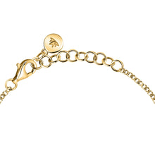 Load image into Gallery viewer, morellato 18k gold plated istanti  bracelet pave heart crystal 16+3cm

