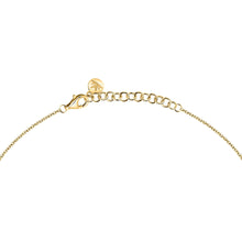 Load image into Gallery viewer, perla necklace 925 silver 18k yellow gold plated 3+3+3 pearls 38+4cm
