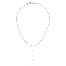 Load image into Gallery viewer, perla necklace 925 silver 5 pearl drop chain 38+4cm
