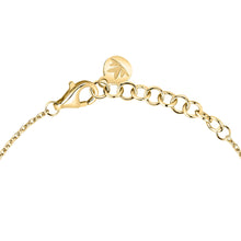 Load image into Gallery viewer, perla bracelet 925 silver single pearl with cz charm 18k gp chain 19cm
