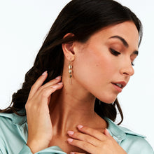 Load image into Gallery viewer, morellato 18k gold plated paillettes �13.3mm hook earrings heart

