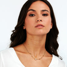 Load image into Gallery viewer, morellato 18k gold plated trilliant necklace  with cz &amp; crystals 40+5cm
