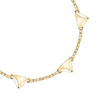 Load image into Gallery viewer, morellato 18k gold plated trilliant bracelet  triangle  16+3cm
