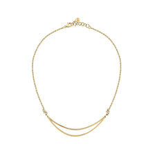 Load image into Gallery viewer, morellato 18k gold plated torchon necklace  with crystals  40+2cm
