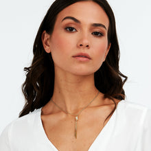 Load image into Gallery viewer, morellato 18k gold plated torchon pendant  with crystals  38+4cm
