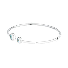 Load image into Gallery viewer, morellato silver tesori eterni bangle 925 rh blue top 6x5
