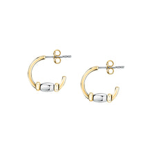 Load image into Gallery viewer, morellato 18k gold plated colori summer  hoop earrings bead
