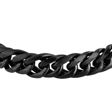 Load image into Gallery viewer, sector jewels sector bold ss bracelet ip black 21cm
