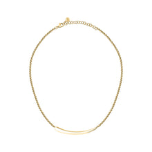 Load image into Gallery viewer, morellato 18k gold plated design necklace stainless steel yg 40+5cm
